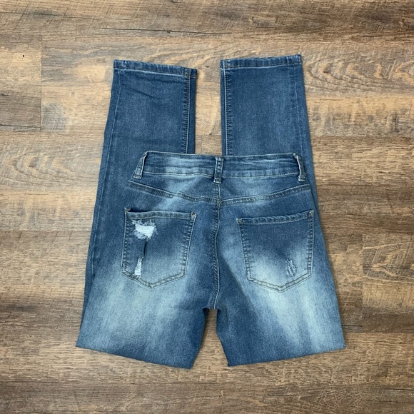 Revamped | Denim Blue Ripped Jeans - Picture 4 of 6